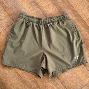 Gymshark Khaki Workout Shorts